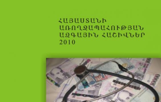 Национальные счета здравоохранения Армении, 2010 г.